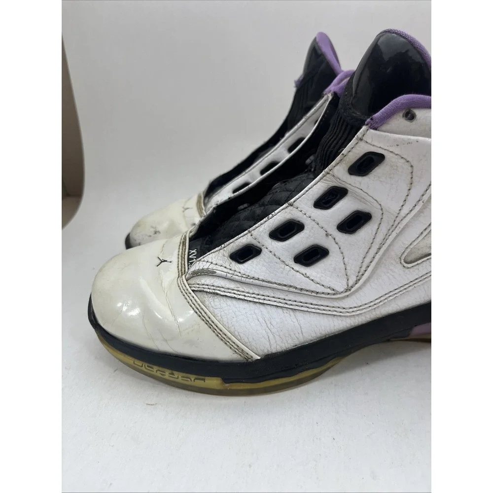 Nike Air Jordan XV.5 Team 7Y White Black Purple 375388-103 Youth Basketball